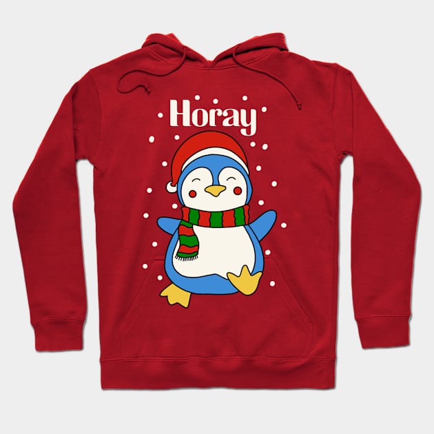 Happy Christmas Penguin Hoodie by RiyanRizqi